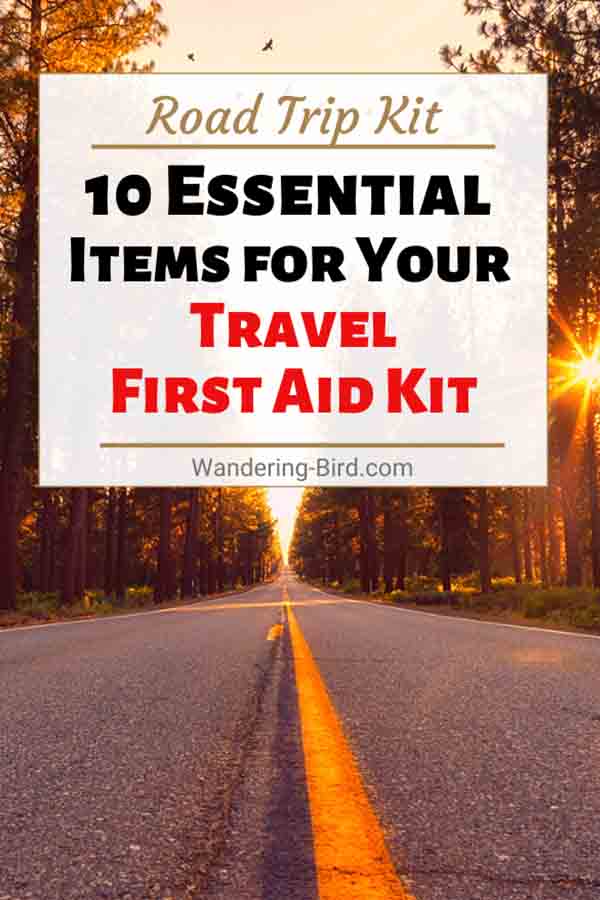 Do you know the 10 essential items you need in a car or RV first aid kit? Or how to pack a DIY first aid kit for road trip travelling? Here's what you need to know to comply with the law when travelling in France or Europe in a car, motorhome or need a camper first aid kit. Travel tips | Travel first aid kit | Motorhome Travel | Road Trip tips | Road trip Kit | Road trip planning | Europe Road Trip | Car first aid kit | Car travel 