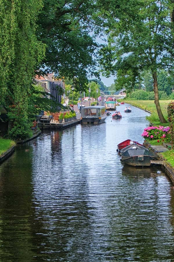 Canal at Giethoorn Village