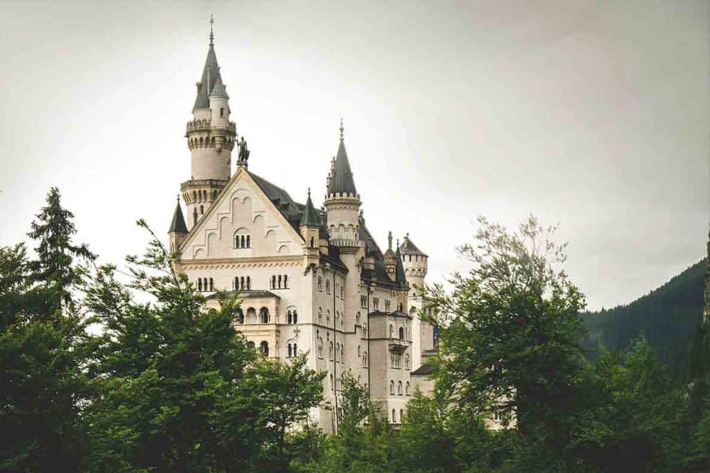 Neuschwanstein Castle- the famous castle which inspired Disney for Cinderella and Sleeping Beauty castles! Germany, Europe famous castle