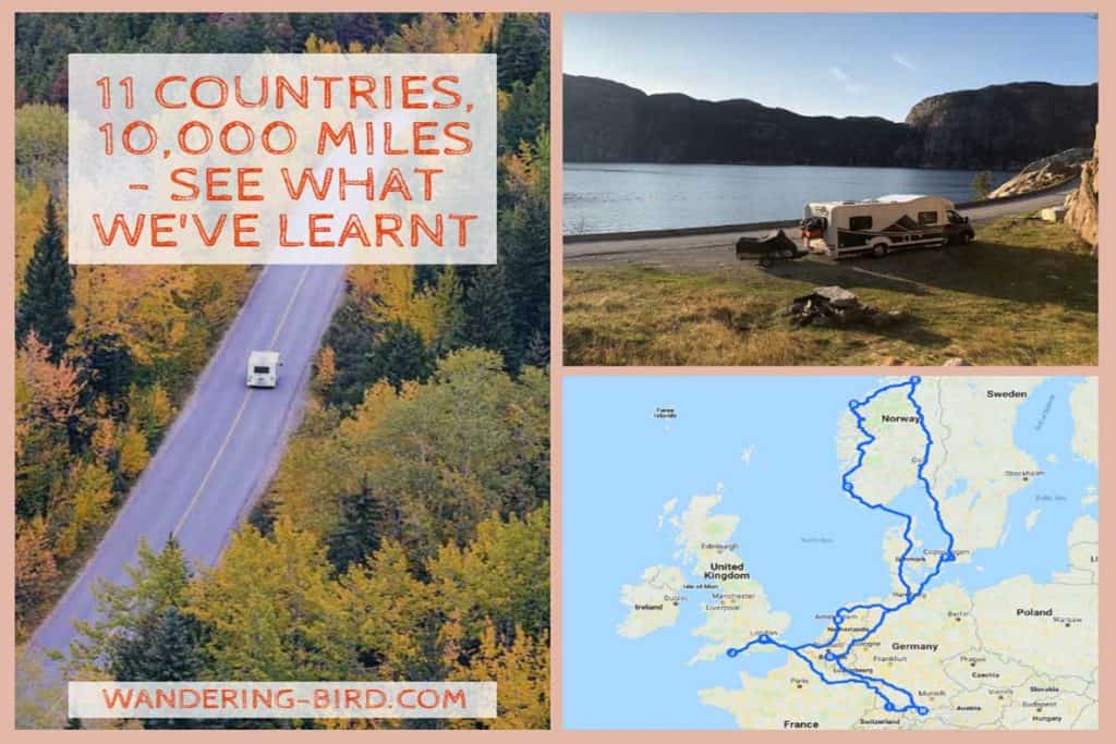 11 Countries, 10,000 miles- this was our Europe Road Trip itinerary for 2018. #itinerary #europe #roadtrip #vanlife #motorhome #travel #tips #hacks #map