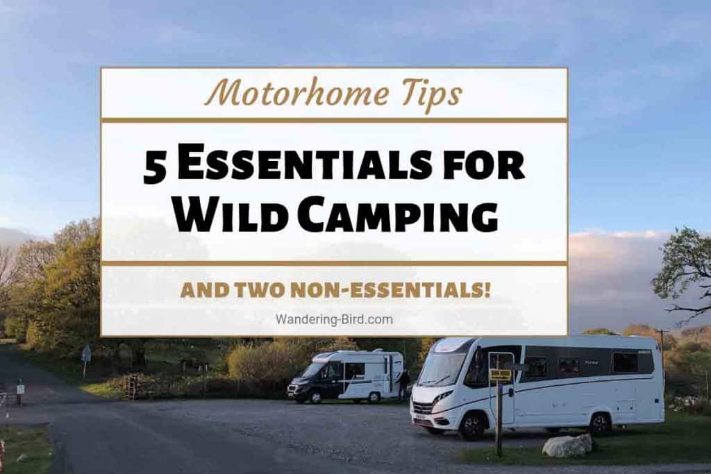 Motorhome and RV wild camping tips and checks