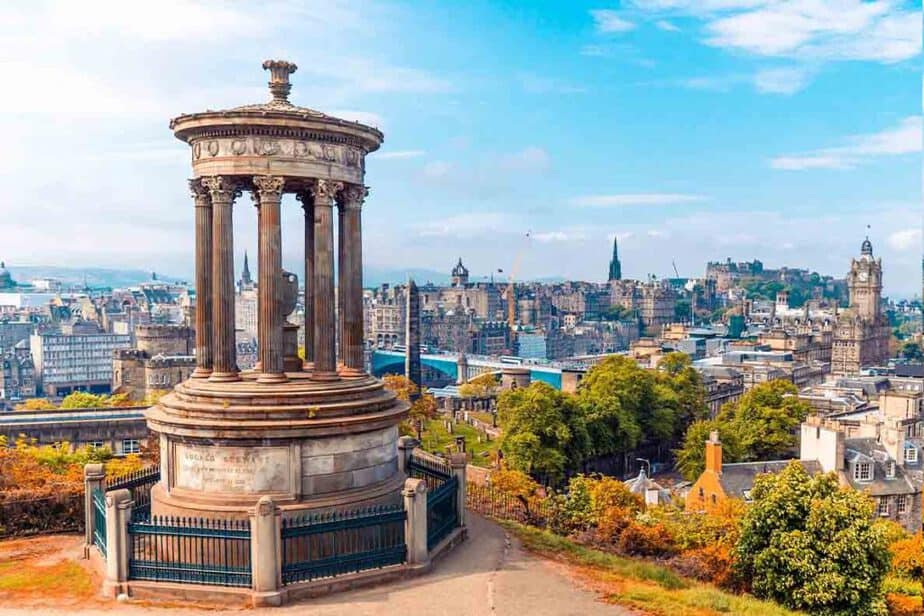 The city of Edinburgh- a great place to start or end your Scottish road trip