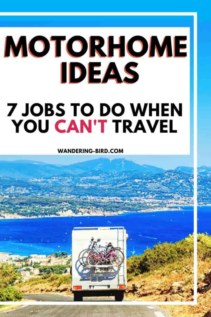 Motorhome ideas- jobs to do before your next trip. Storage ideas and organisation hacks for your motorhome, camper or RV