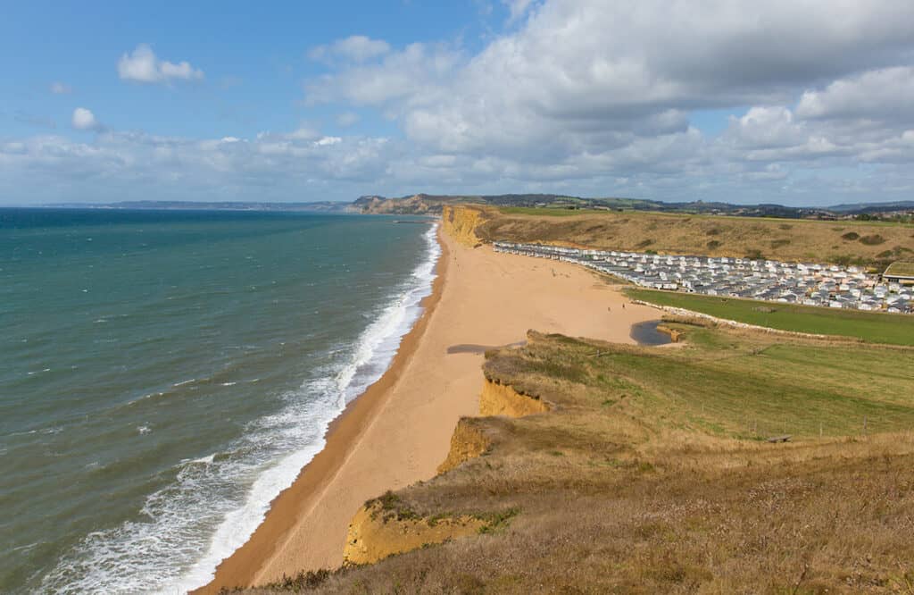 Freshwater Bay- one of the best places to visit on a Dorset Road Trip
