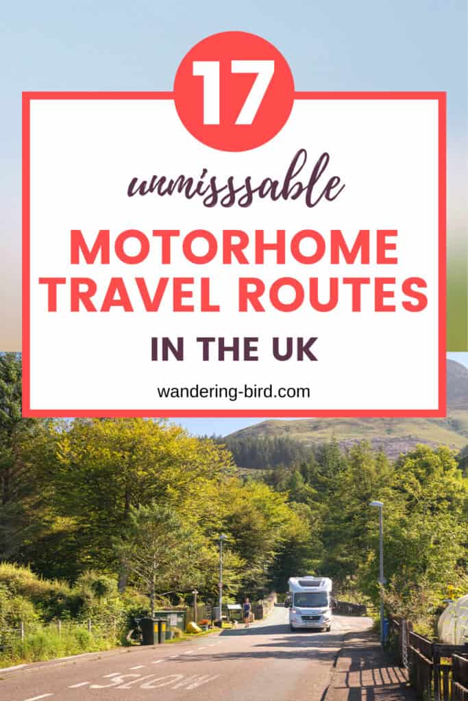 UK motorhome travel holiday routes