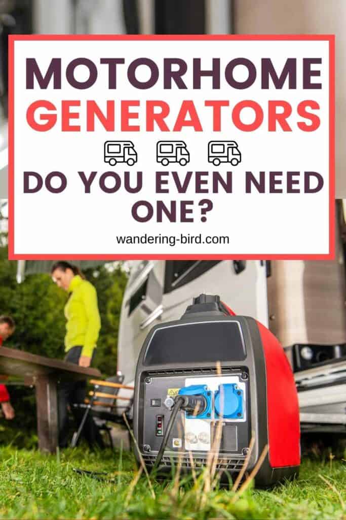 Motorhome Generators- complete guide. Everything you need to know about choosing and using a generator in a motorhome, campervan, caravan or for camping. How to choose the best portable generator, how to maintain it and what size is best for you. 