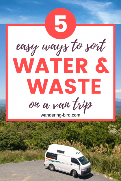 5 easy ways to deal with water and waste disposal while campervanning