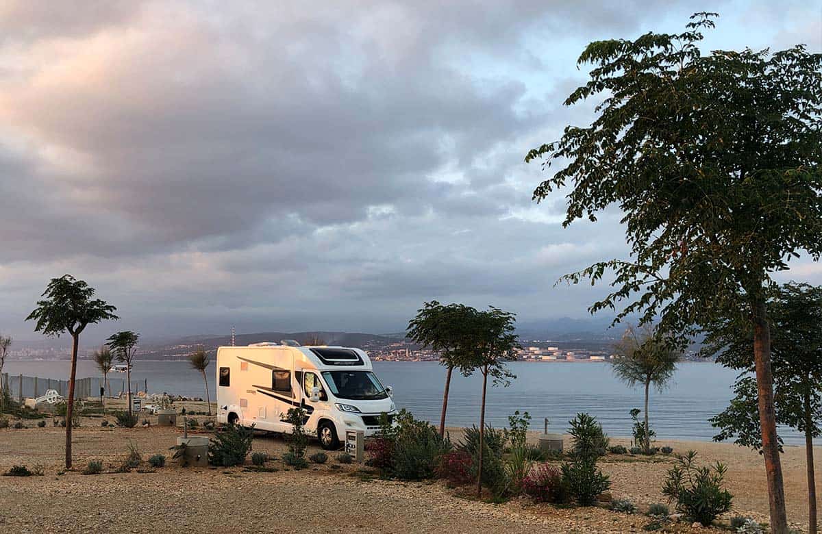 croatia campsite by the beach