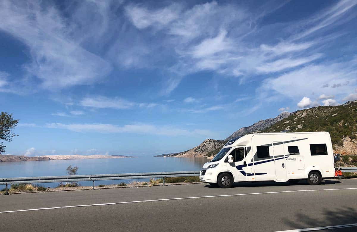 Croatia motorhome tour- coastal road route