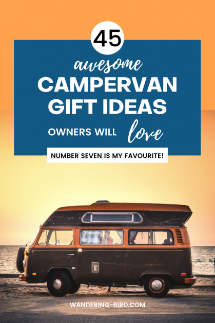Campervan gift ideas that vanlife owners will love for Christmas Birthdays, funny campervan gifts 